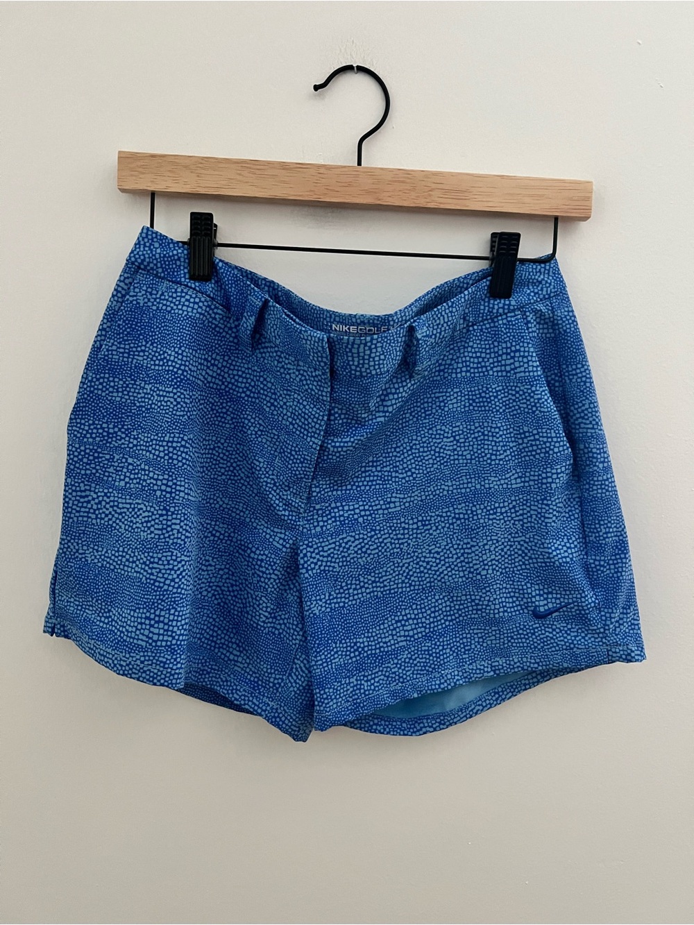 Nike Women's Blue Printed Athletic Golf Shorts